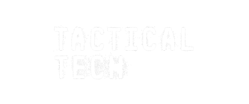 Black background with white, distressed text reading "TACTICAL TECH".