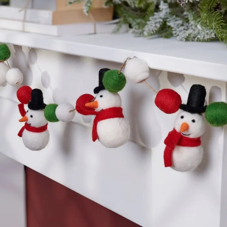 Joyful  Snowman Garland