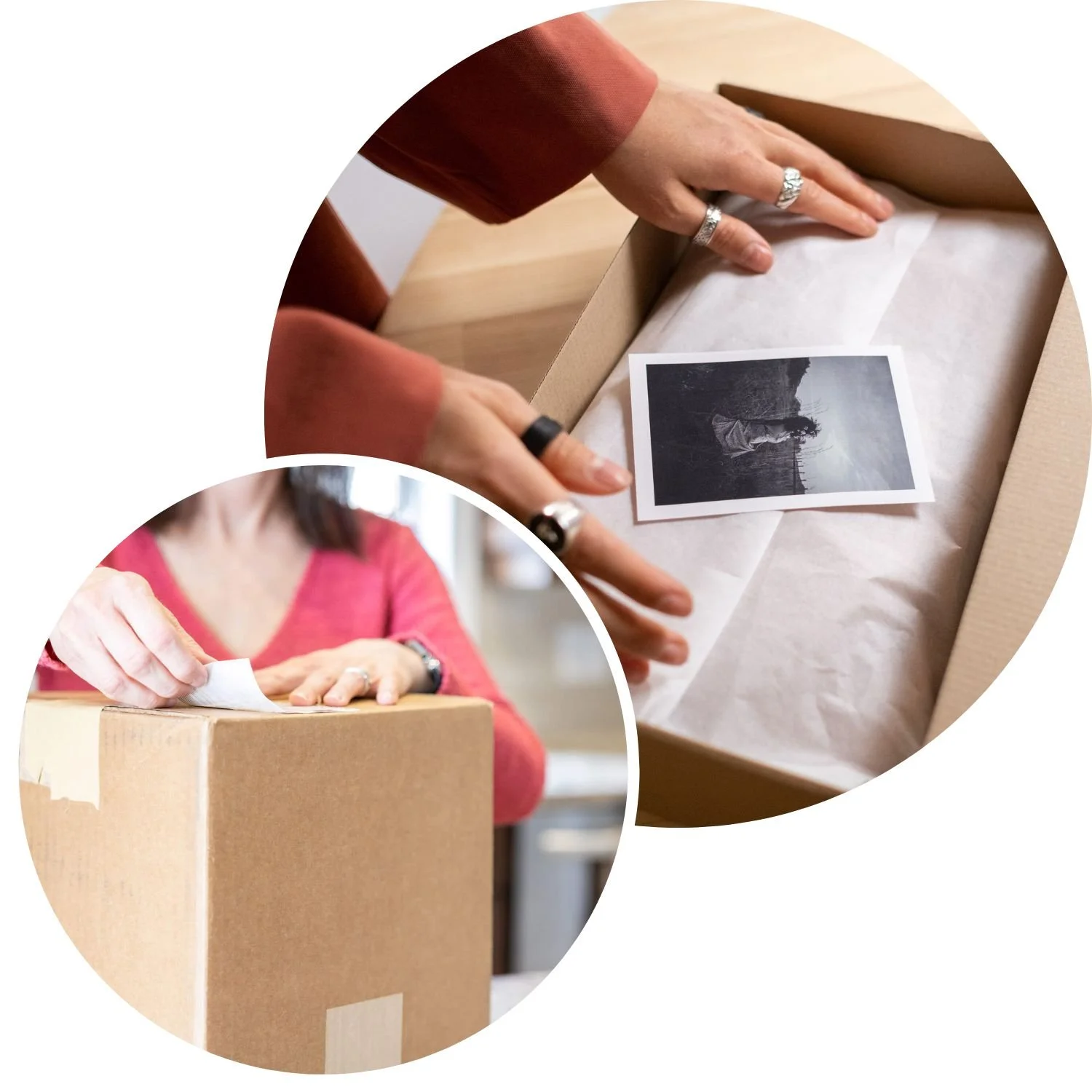 Packing memories and labelling boxes during a Dorset home move