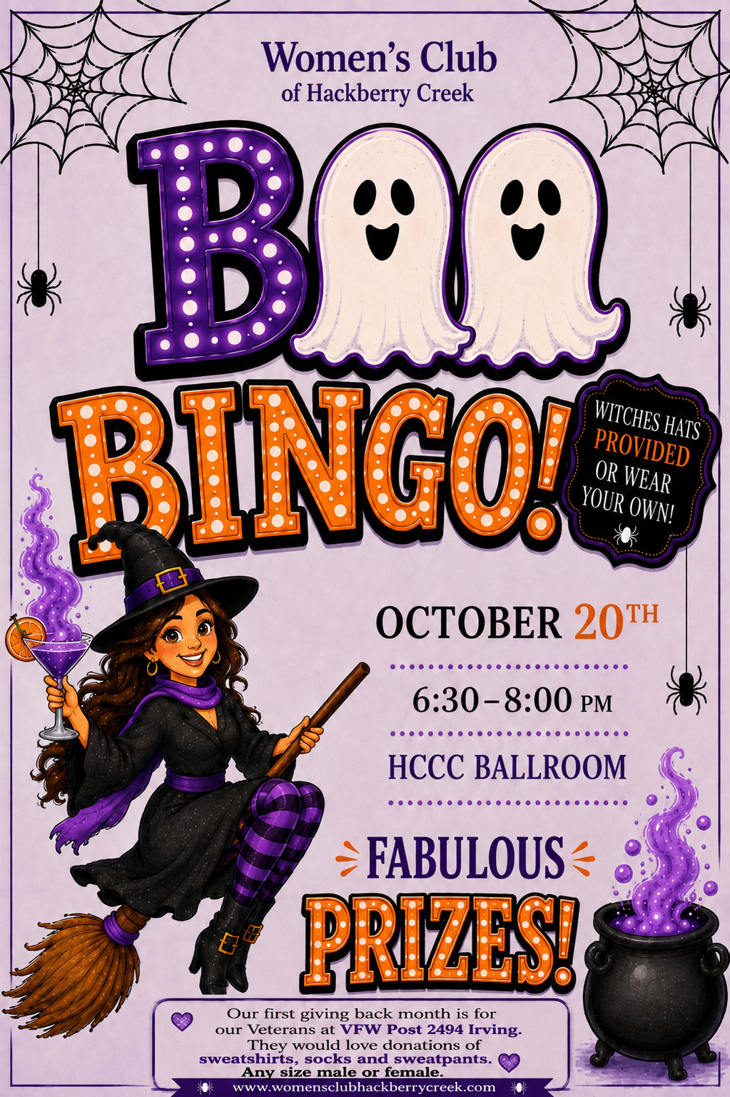 October Event Flyer with witch