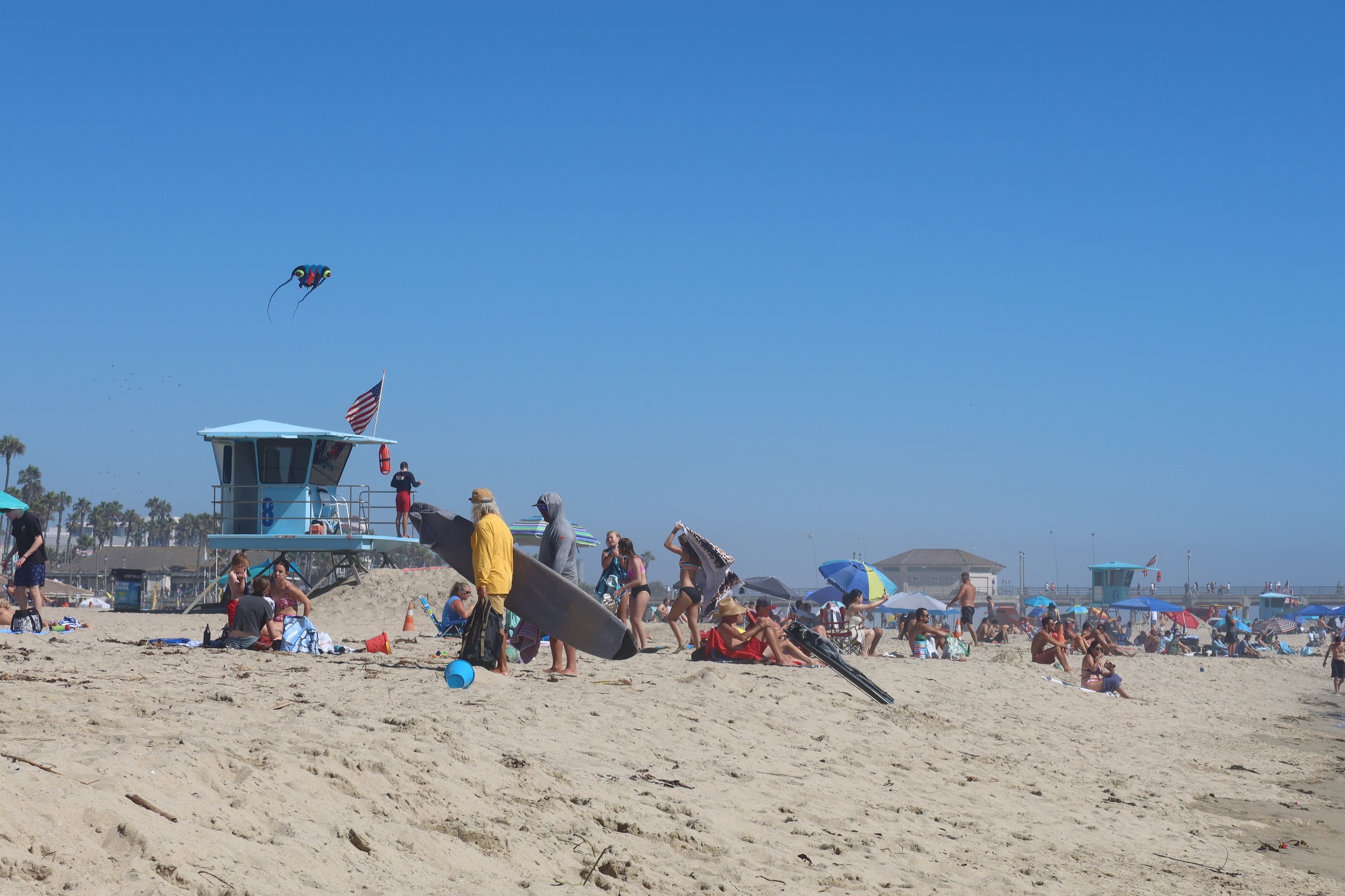 people at the beach