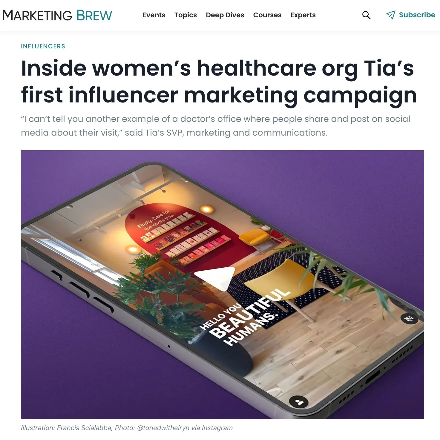 Tia's Influencer Program