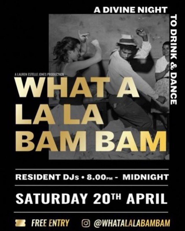 @whatalalabambam return to the marina tomorrow evening for a night of dancing a debauchery! 

The crew have brought some amazing guests over the years with @lettsdon , @joe_hot_chip , mick jones, tessa pollitt, @simonembutler , @gazsrockinblues and t