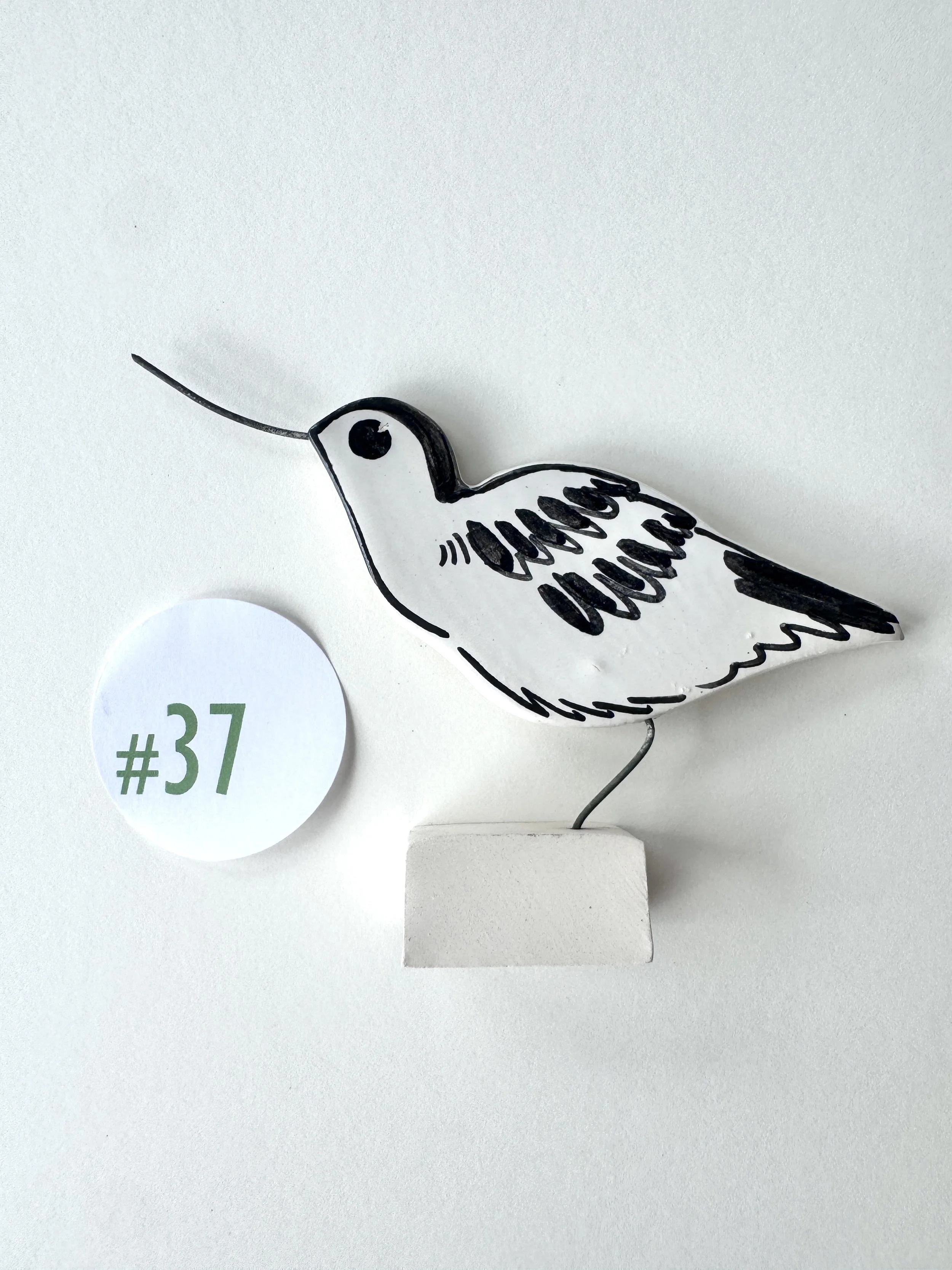 Avocet pottery ornament #37