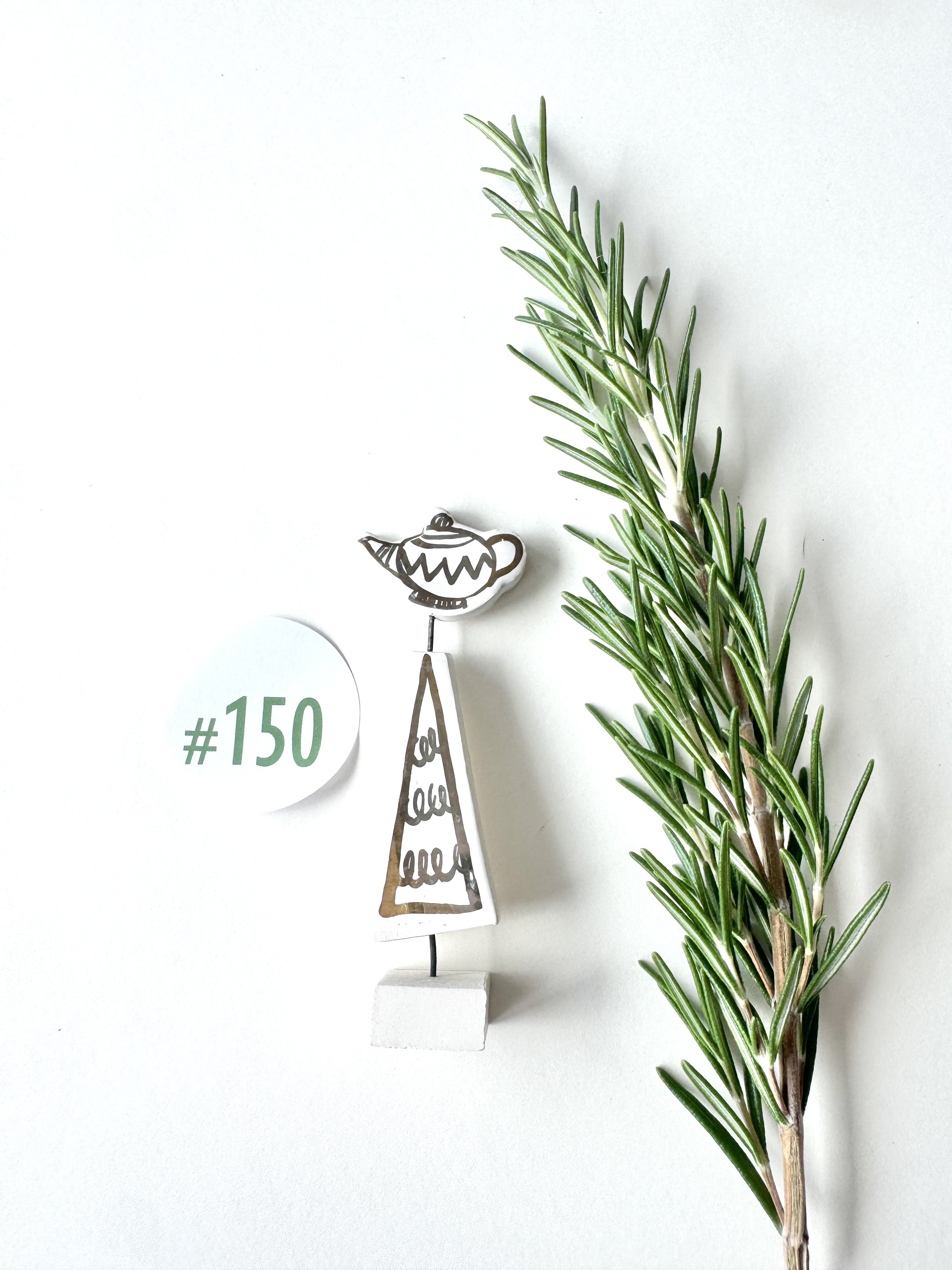Teapot Xmas Gold Lustre #150