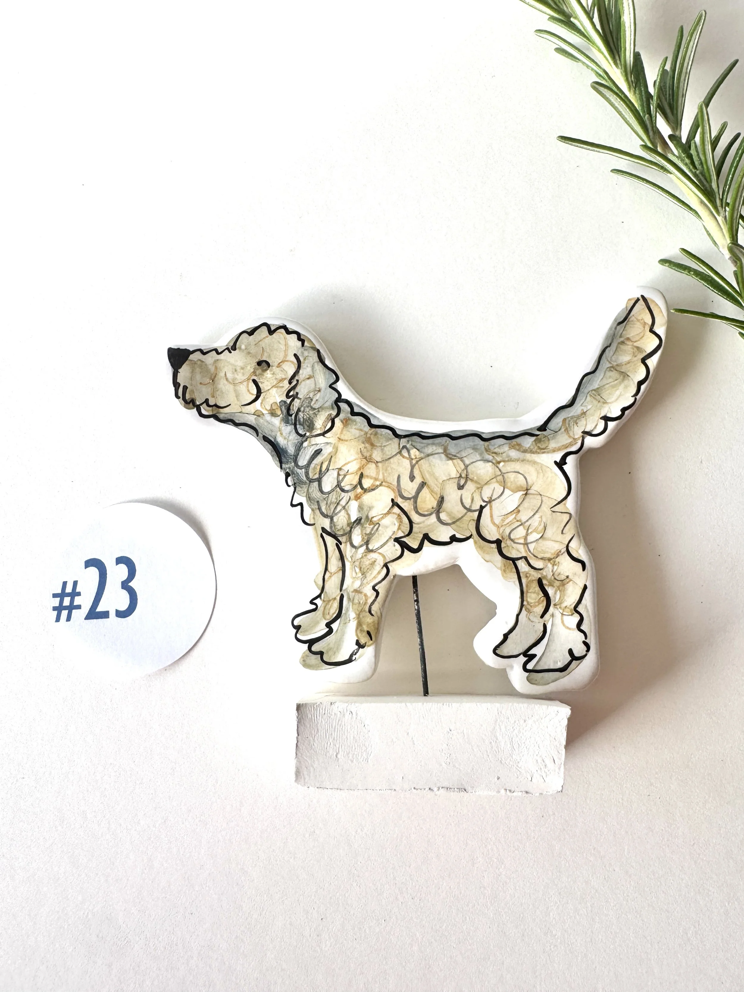 #23 Grey And Beige Dog