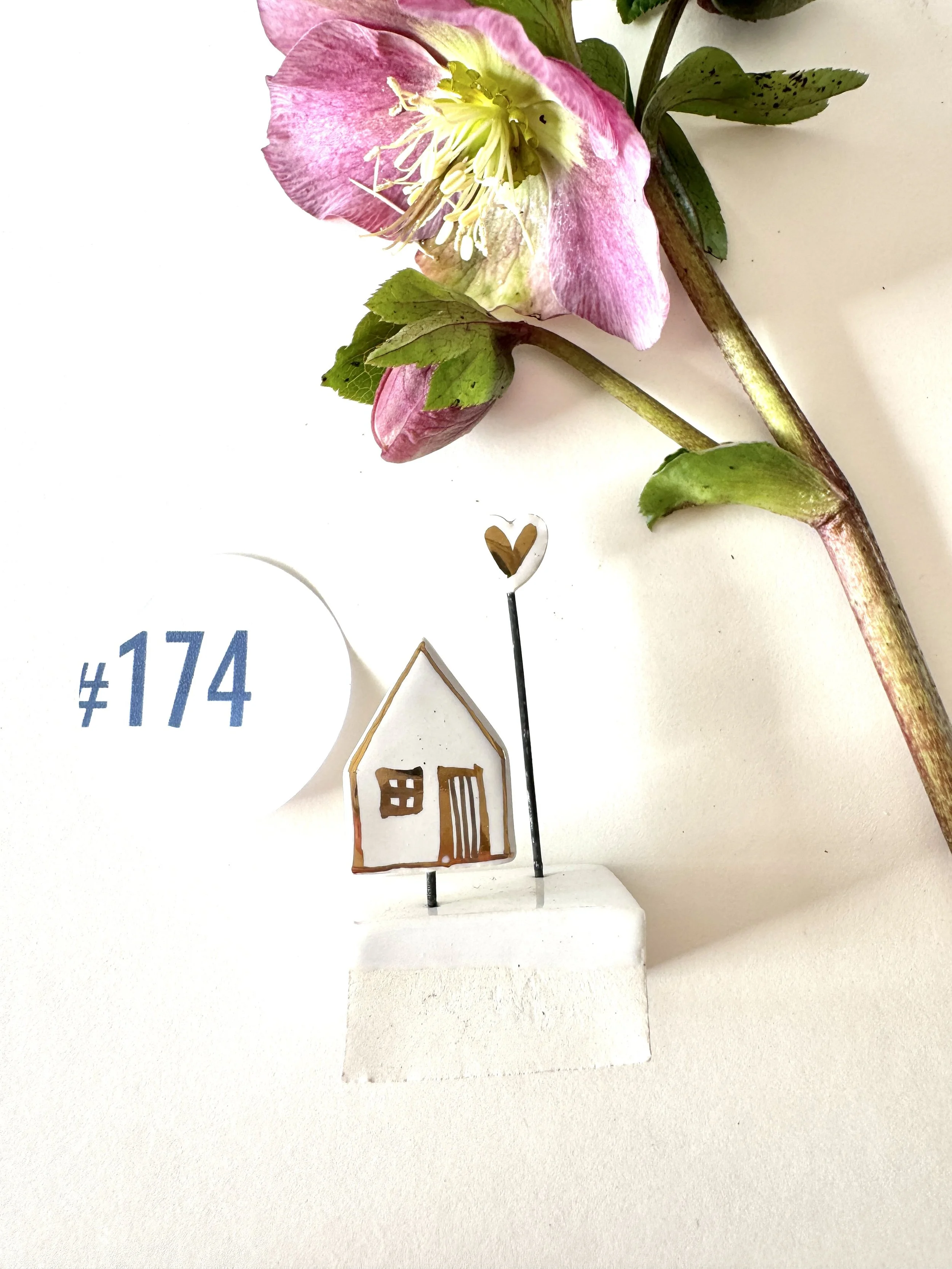 #174 Gold House Heart or Star