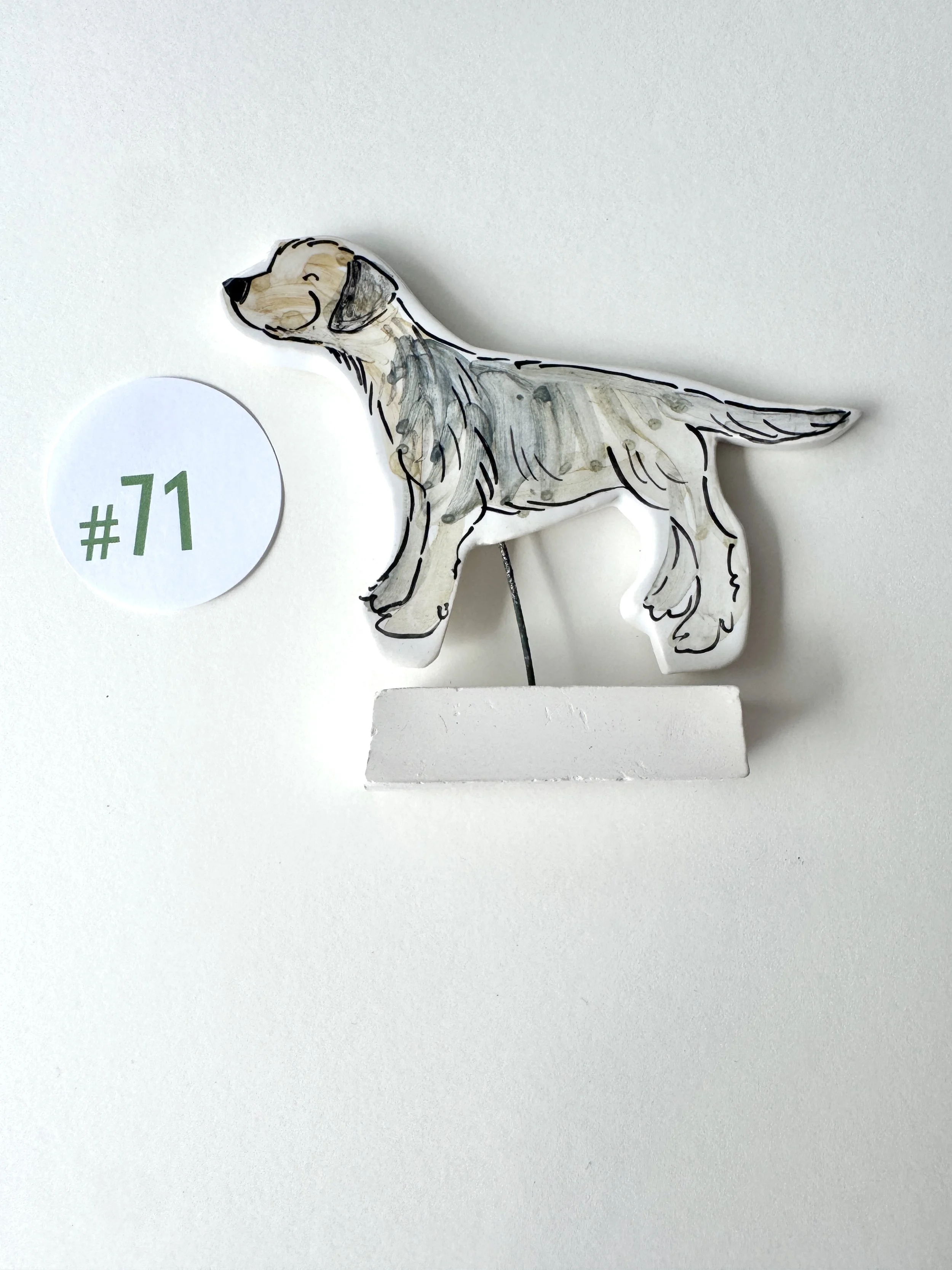 Border Terrier dog ornament #71