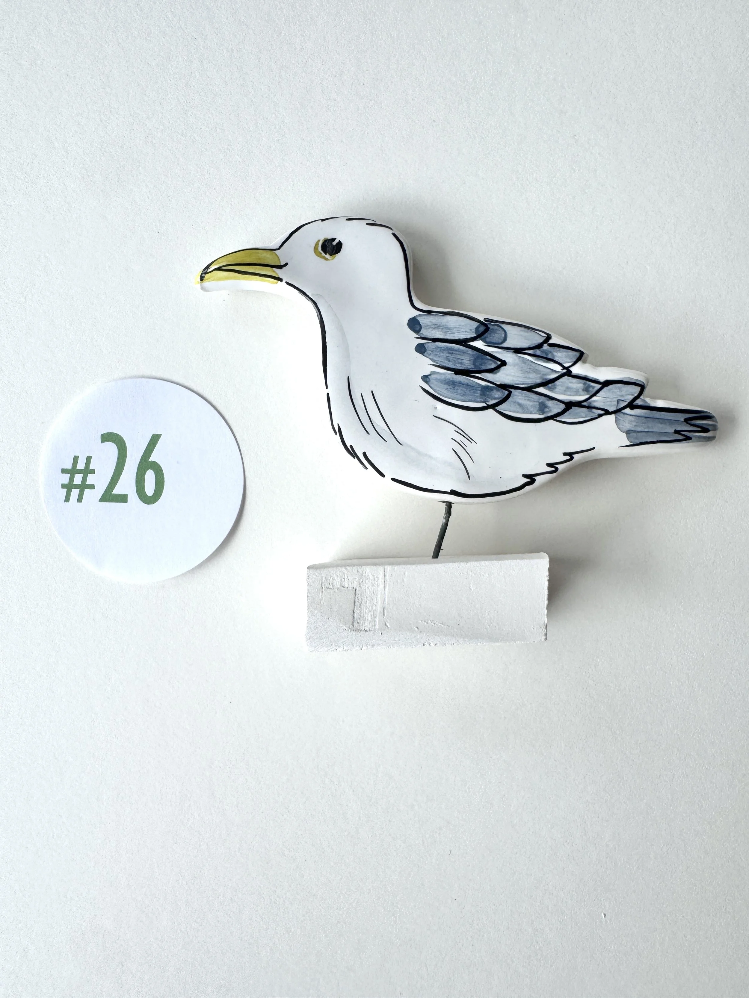 Gull pottery ornament #26