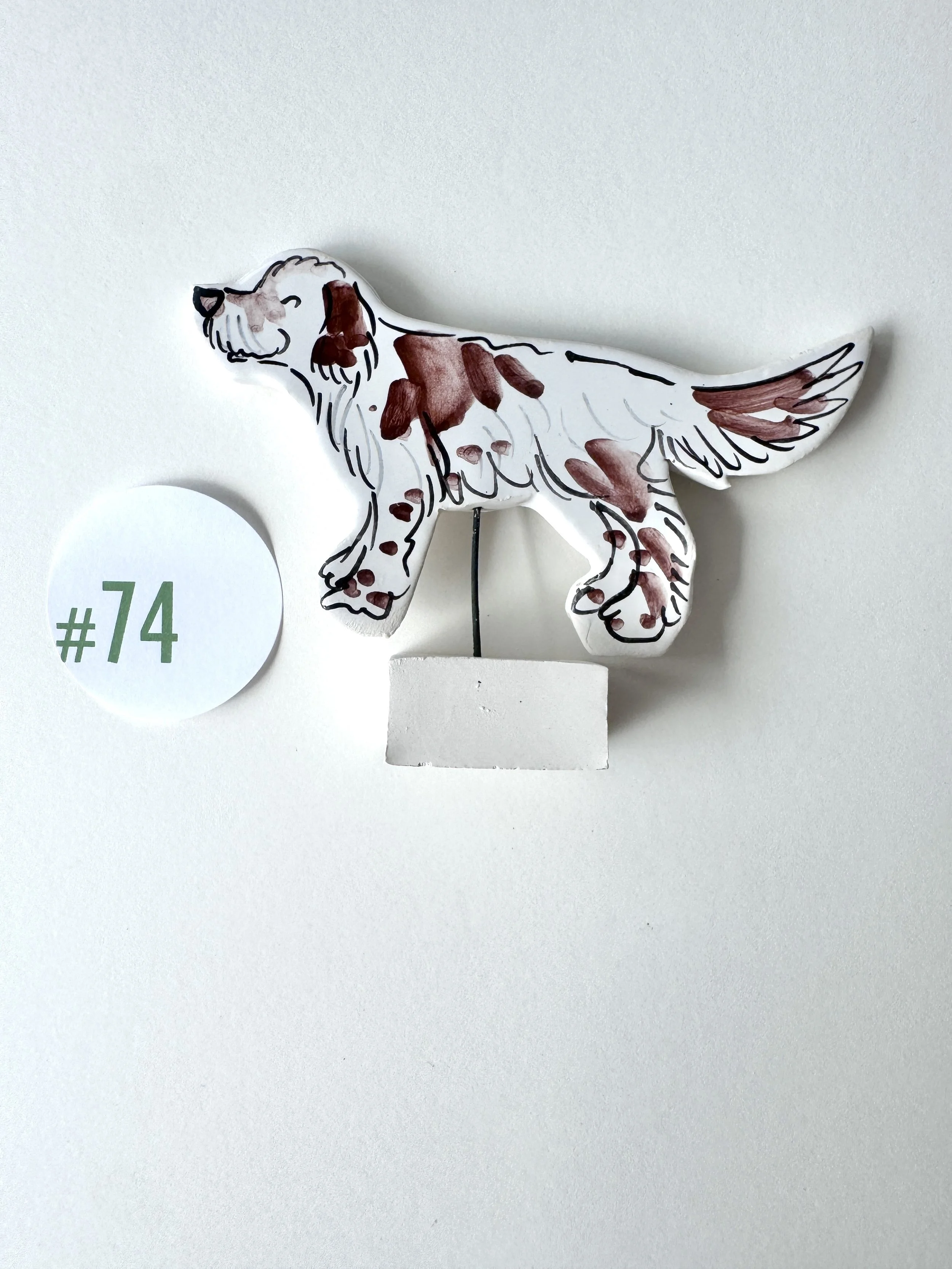 Spaniel dog ornament #74