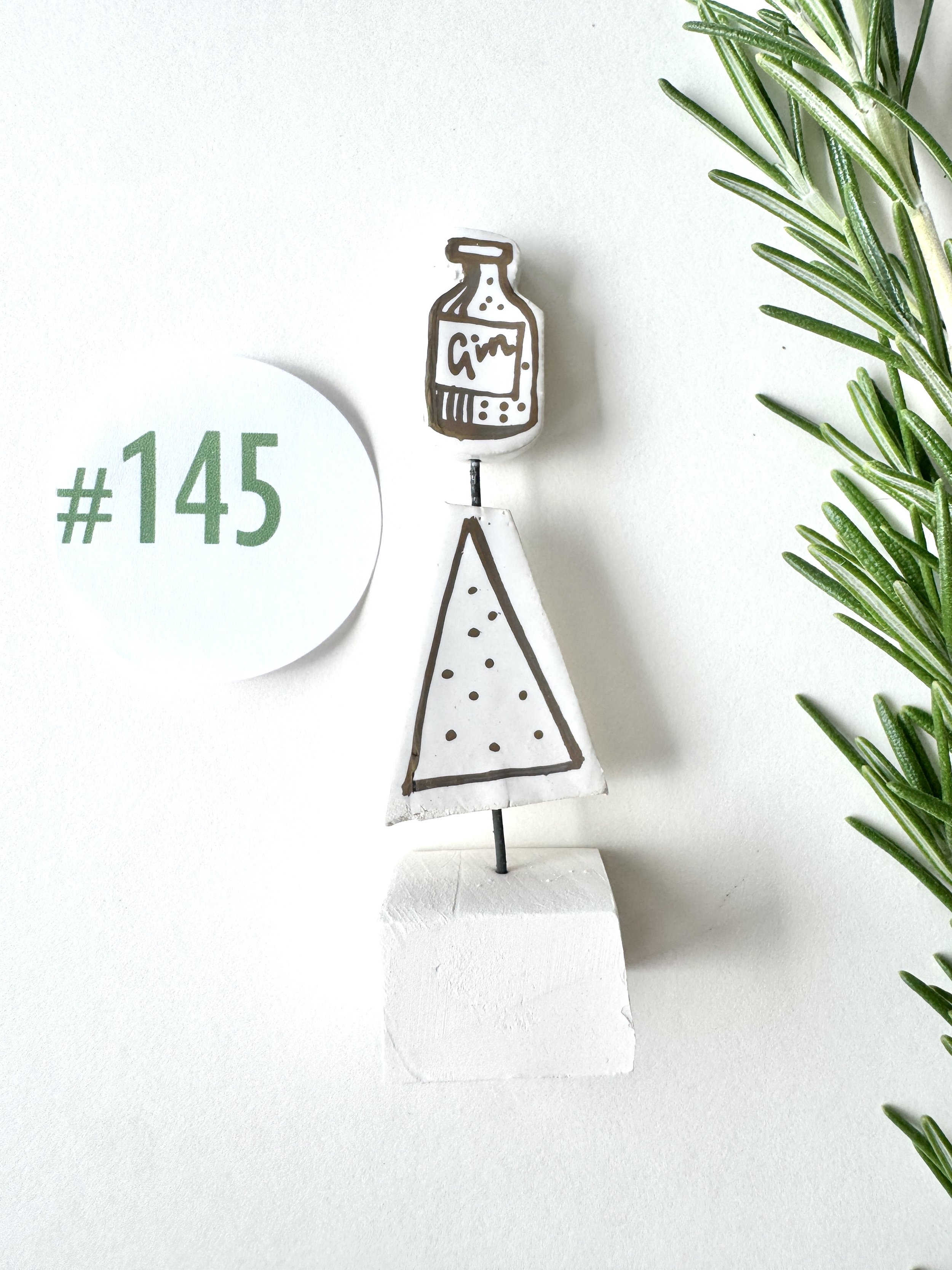 Gin Dots Xmas Gold Lustre #145