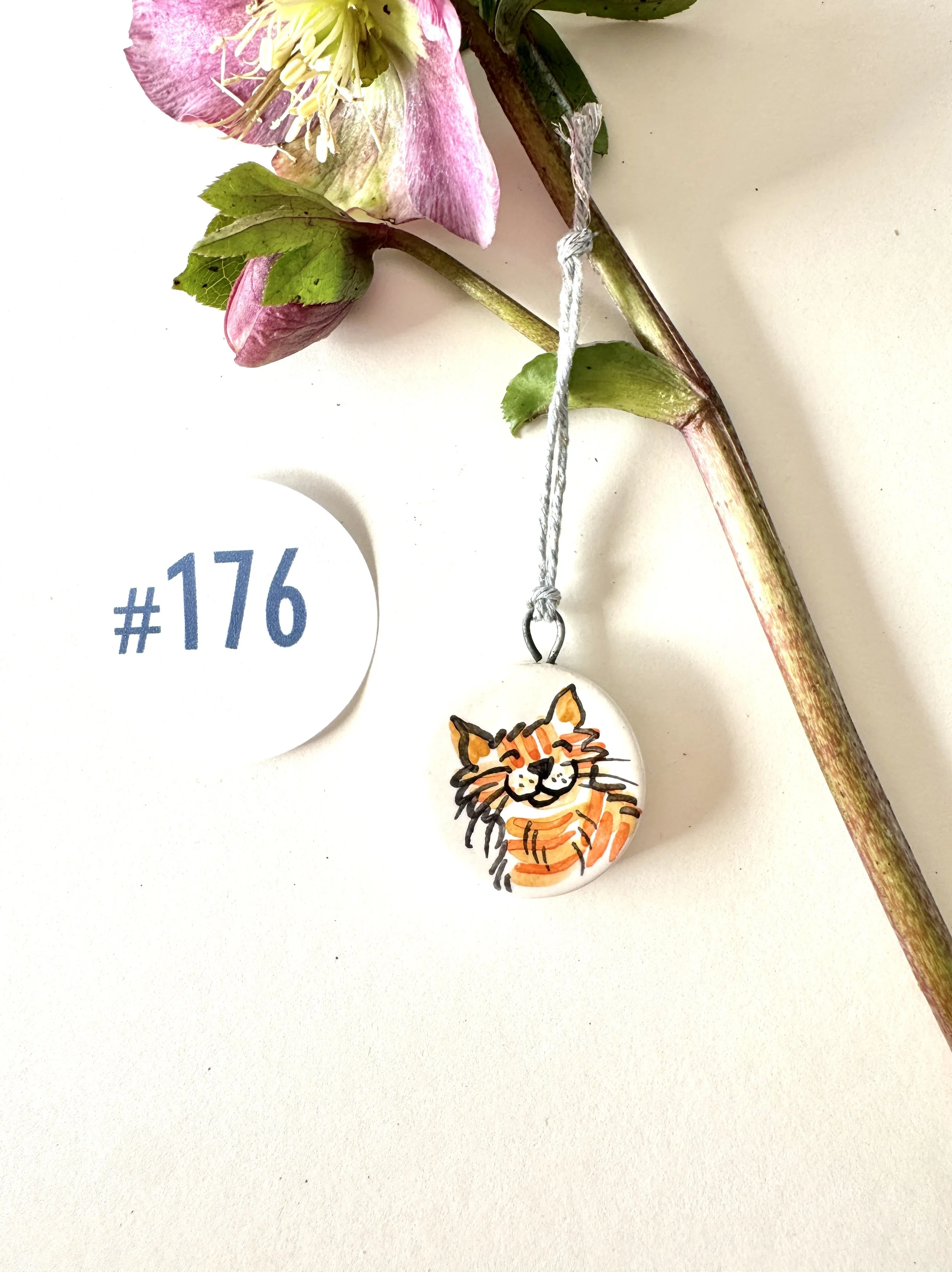#176 Ginger Cat Charm