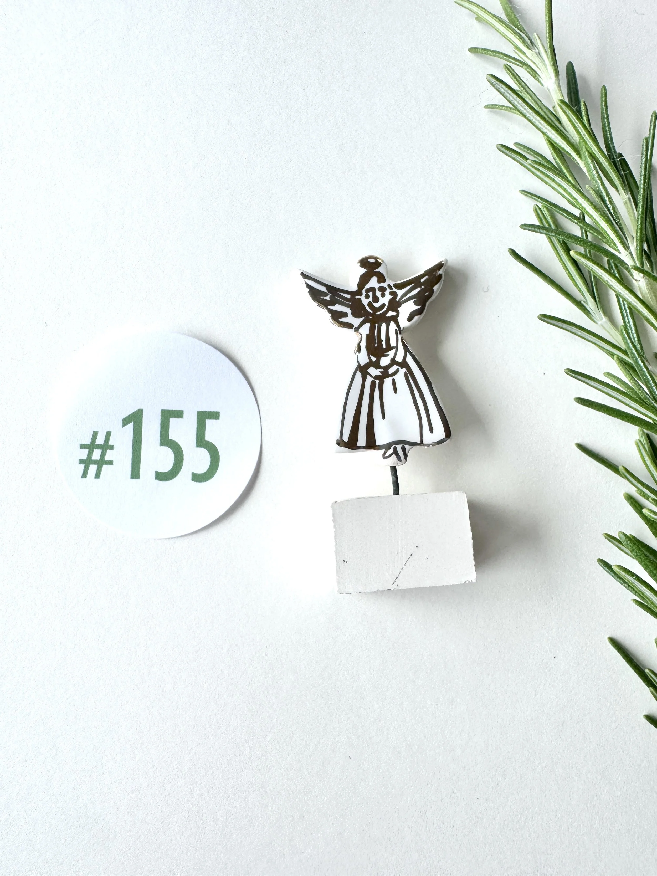 Cute Angel Xmas Gold Lustre #155