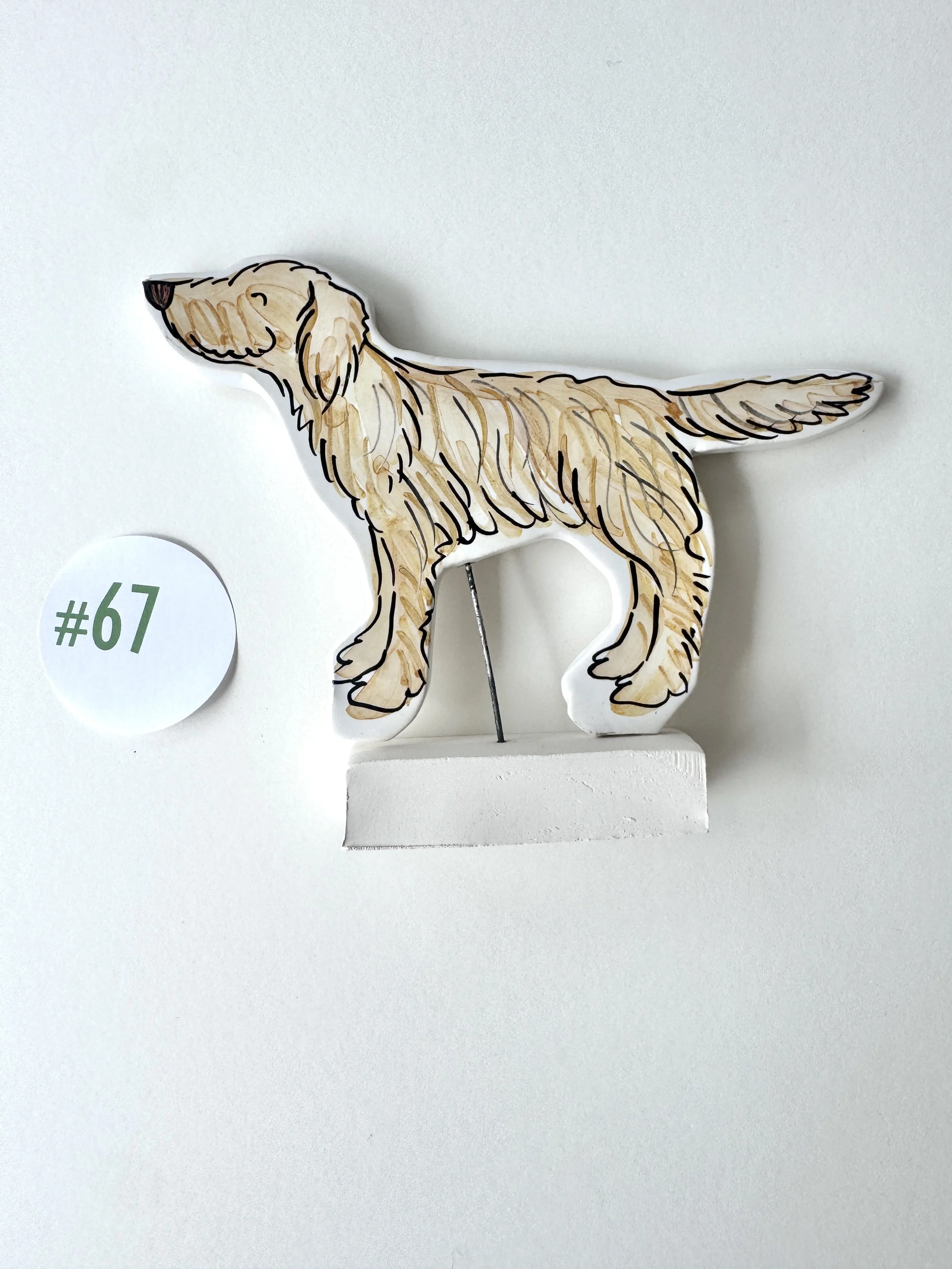 Shaggy dog ornament #67