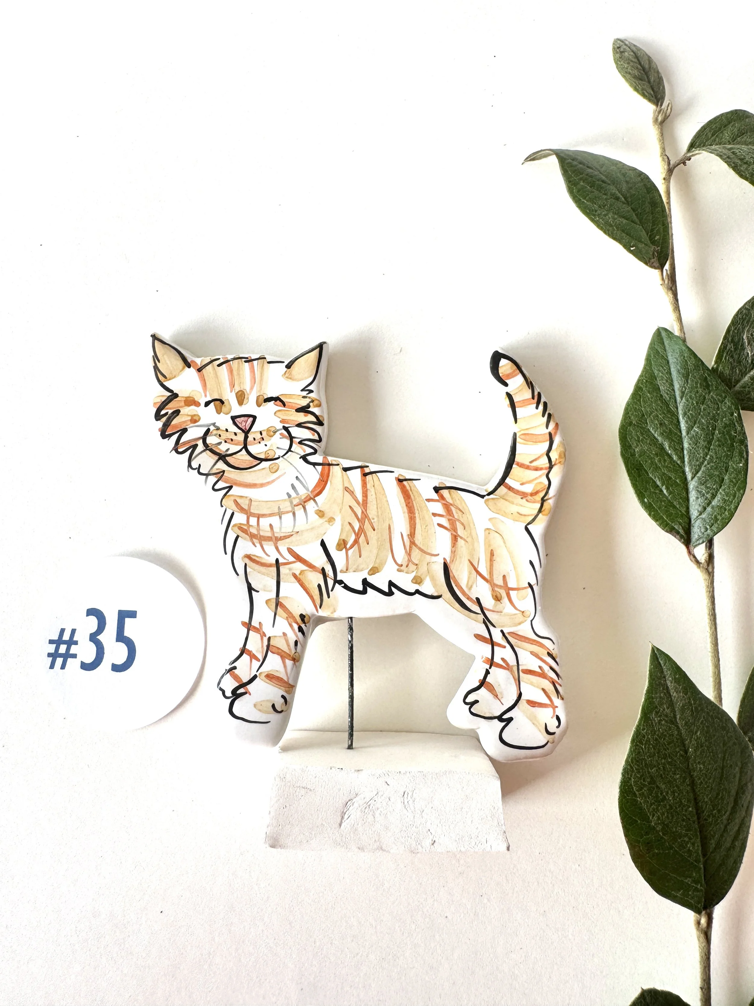 #35 Ginger Cat Ornament