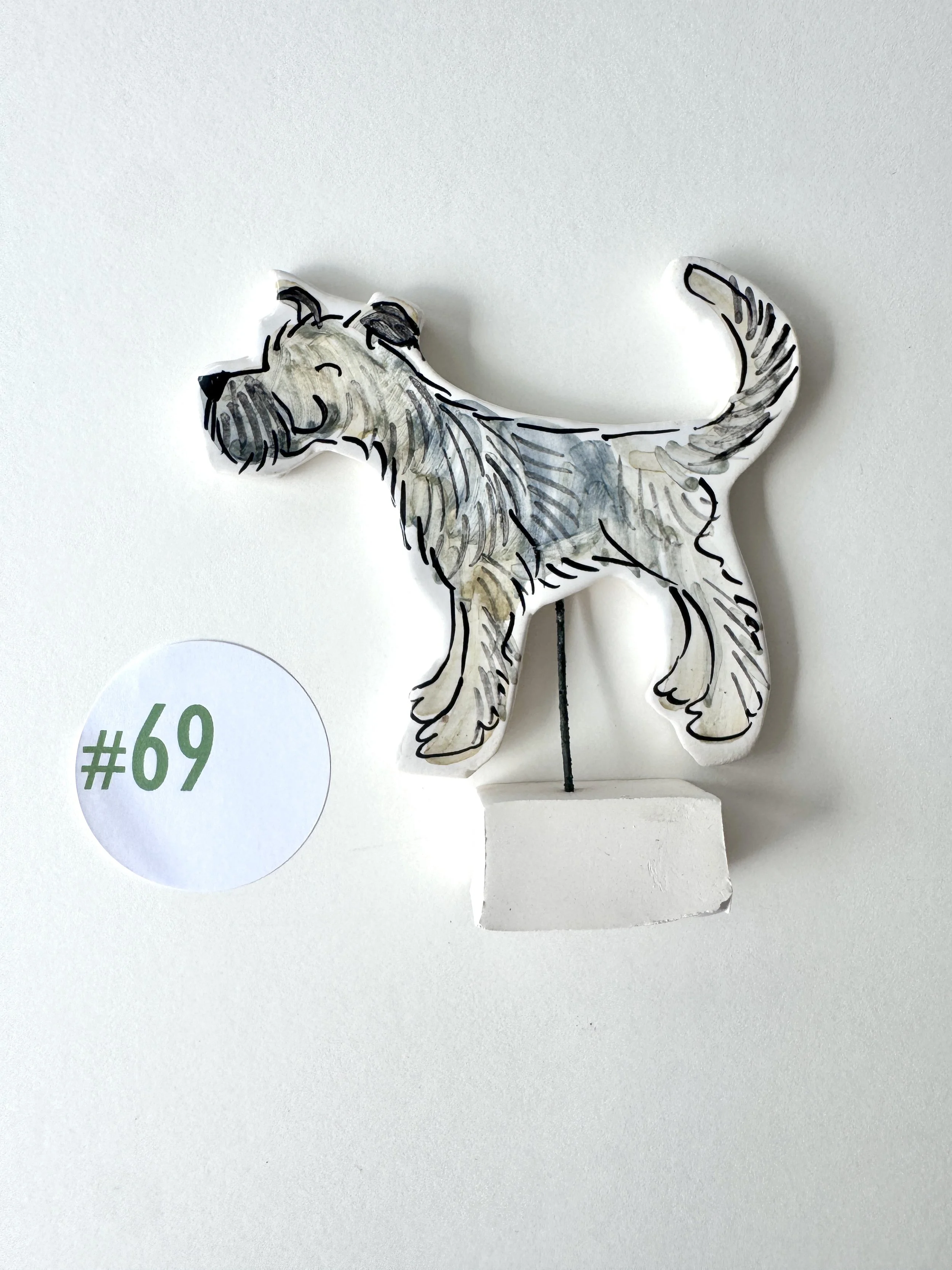 Schnauzer dog ornament #69