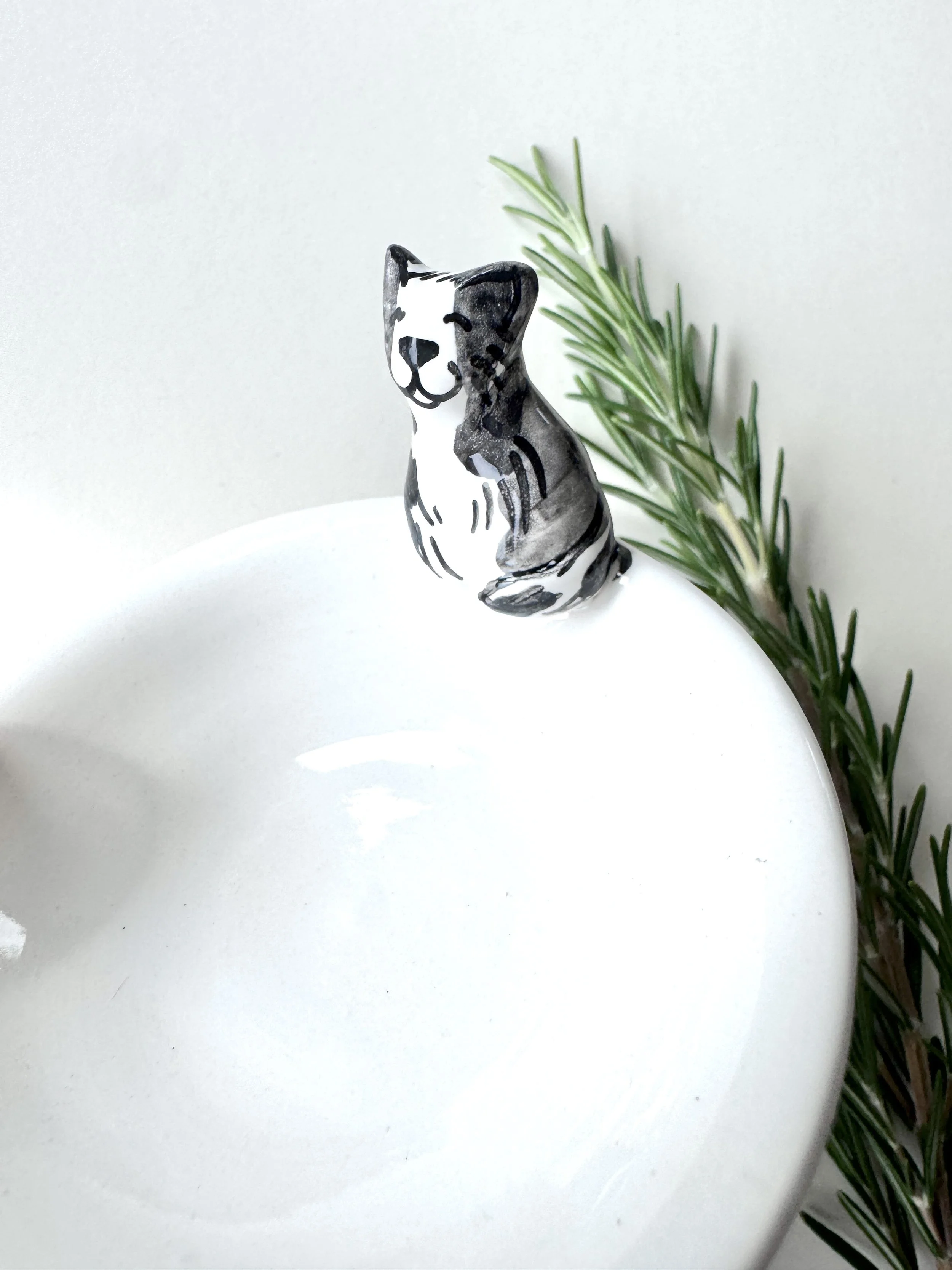 Tuxedo Cat Little Bowl #188