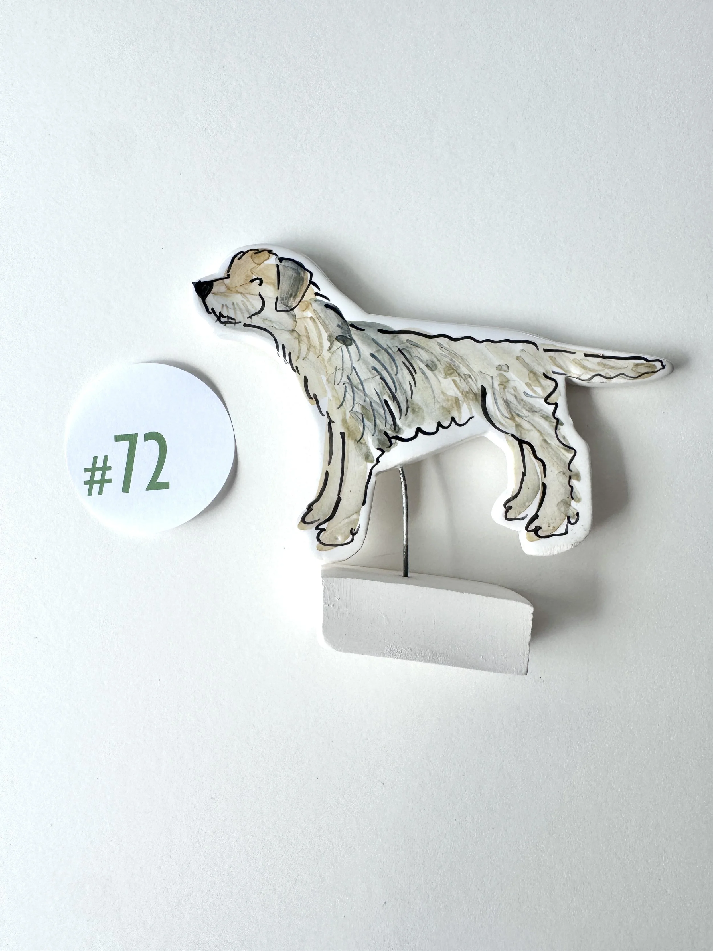 Border Terrier dog ornament #72