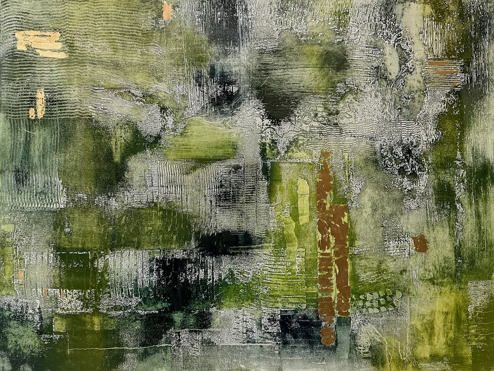 City Lights - Solar Plate Etching - 18” x 24”