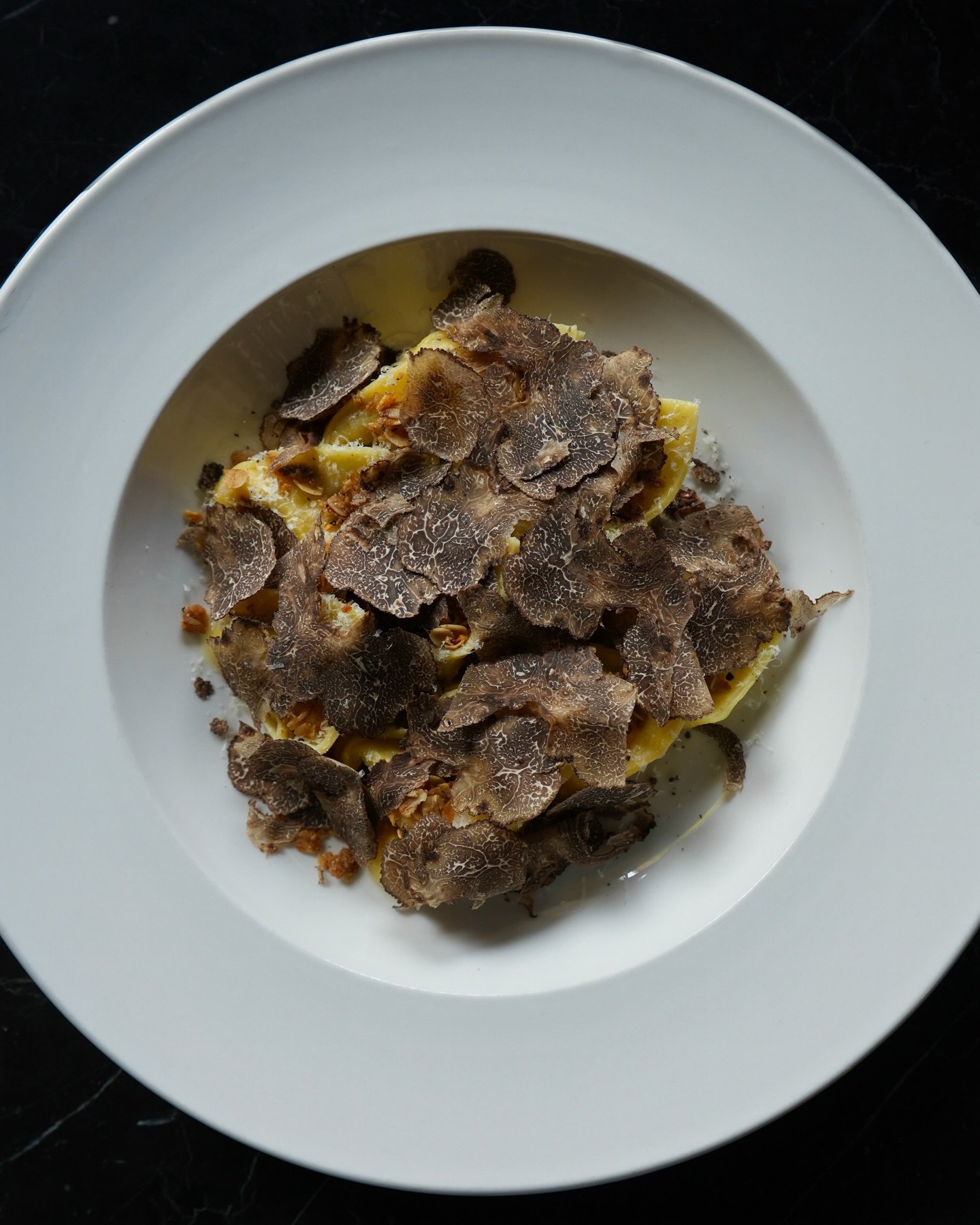 Our New Year&rsquo;s Resolution? 
MORE TRUFFLE! 

Starting with Chicken Tortellini + Black Truffle on a chestnut pur&egrave;e with fresh thyme, roasted + crispy sunchoke, parmigiano reggiano + TONS OF TRUFFLES!

Only 4 services left until we take our