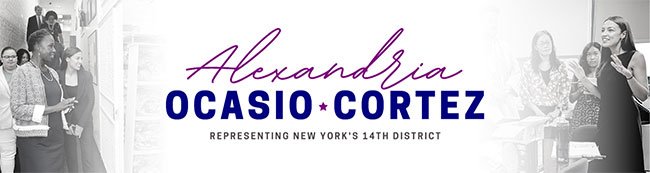 A Message from Representative Alexandria Ocasio-Cortez