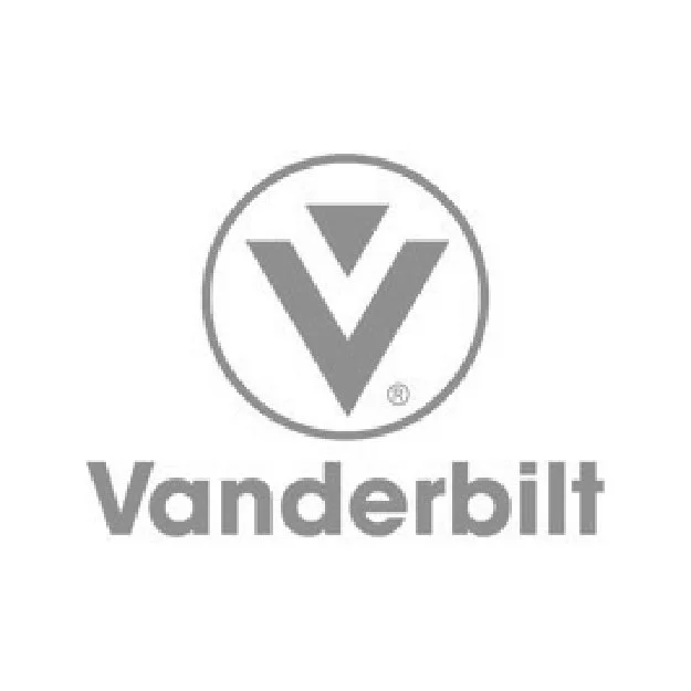 Vanderbilt logo with a stylized 'V' inside a circle and the word 'Vanderbilt' underneath.