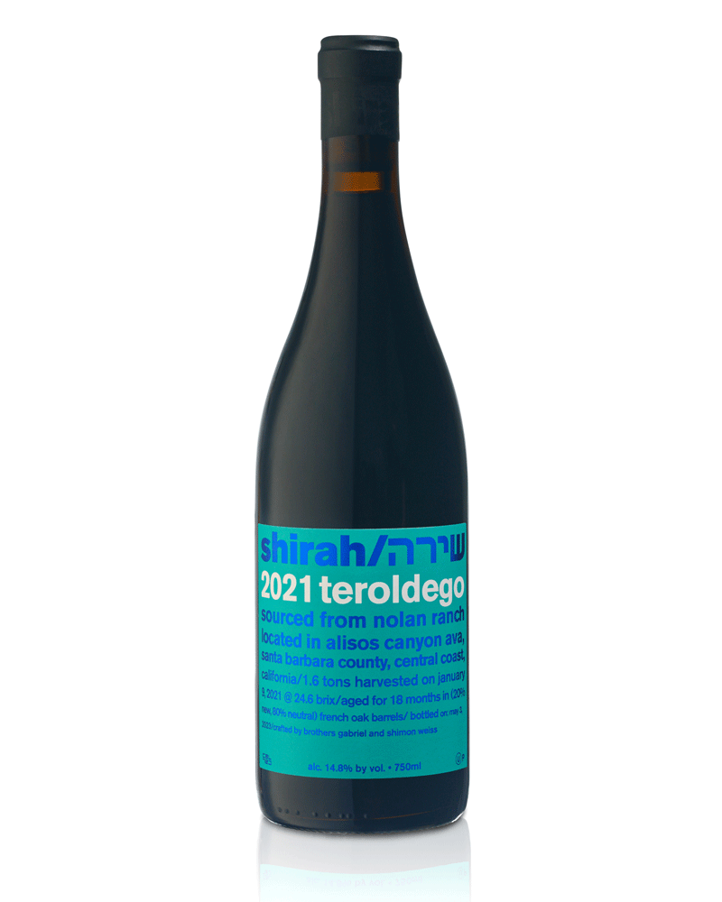 2021 Teroldego wine bottle