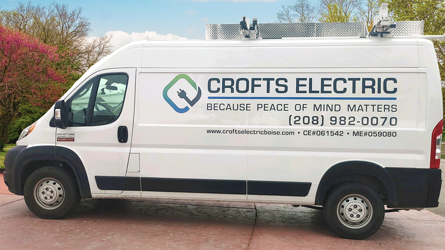 Crofts Electric Boise ID electrician's fleet van