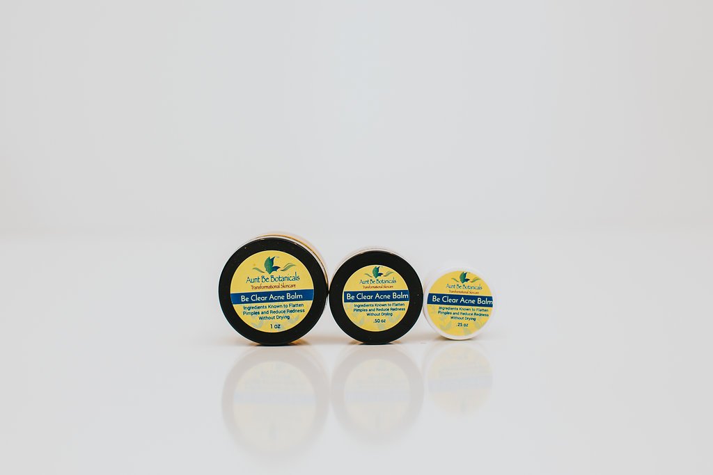 Be Clear Acne Fighting Face Balm, your natural solution for achieving clear, blemish-free skin