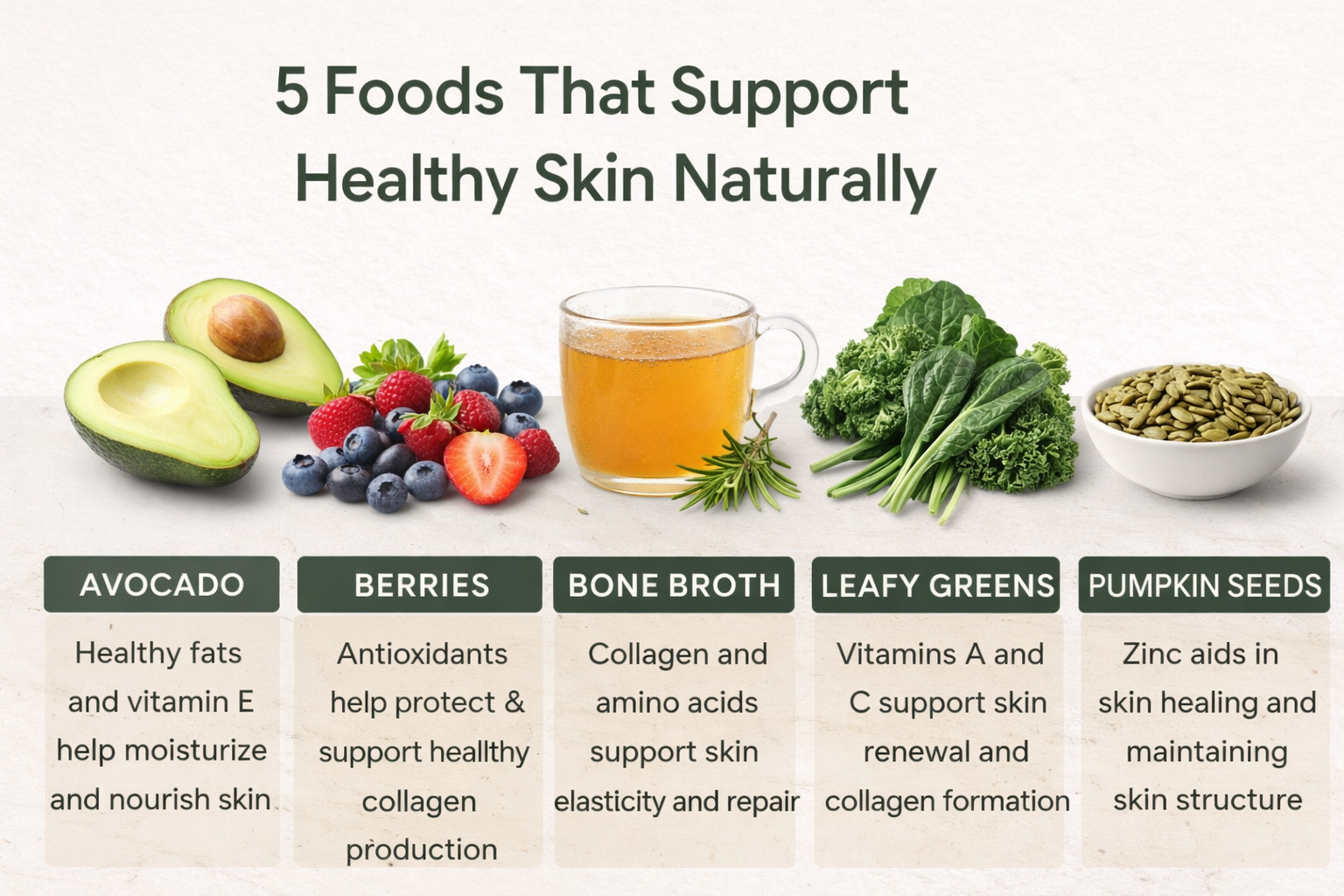 5 Foods That Support Healthy Skin Naturally