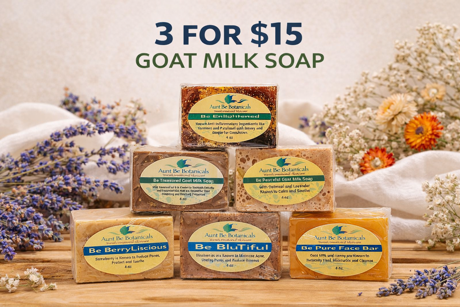 Goat Milk Soaps 3 for $15