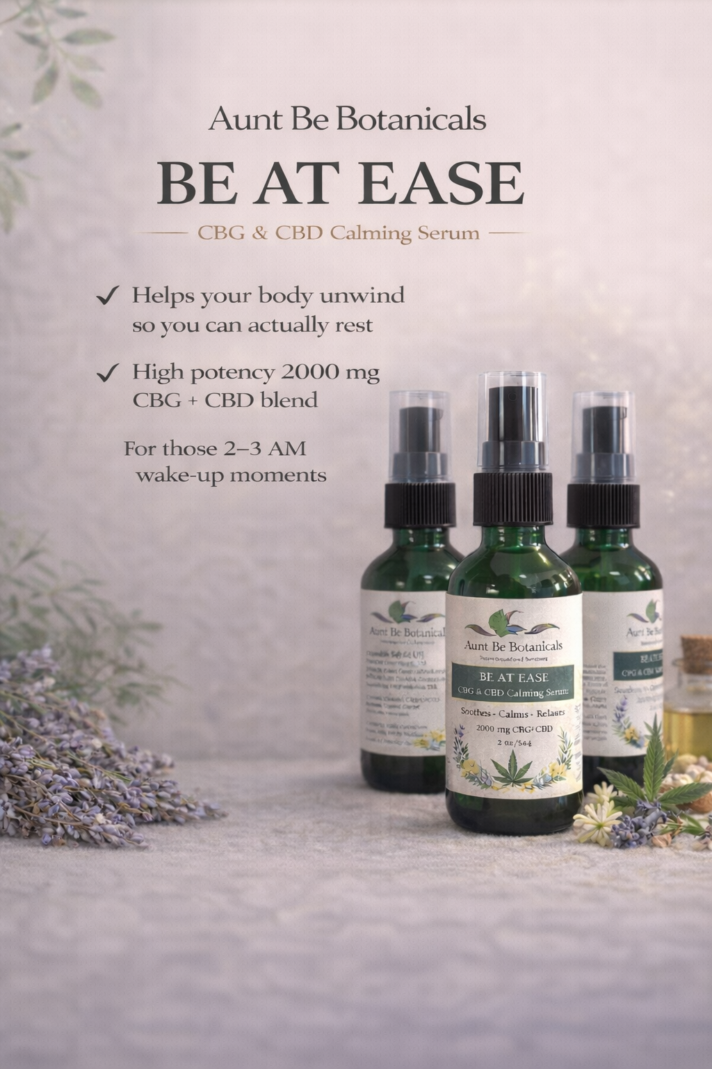 Be At Ease™ Calming Serum – 2 oz