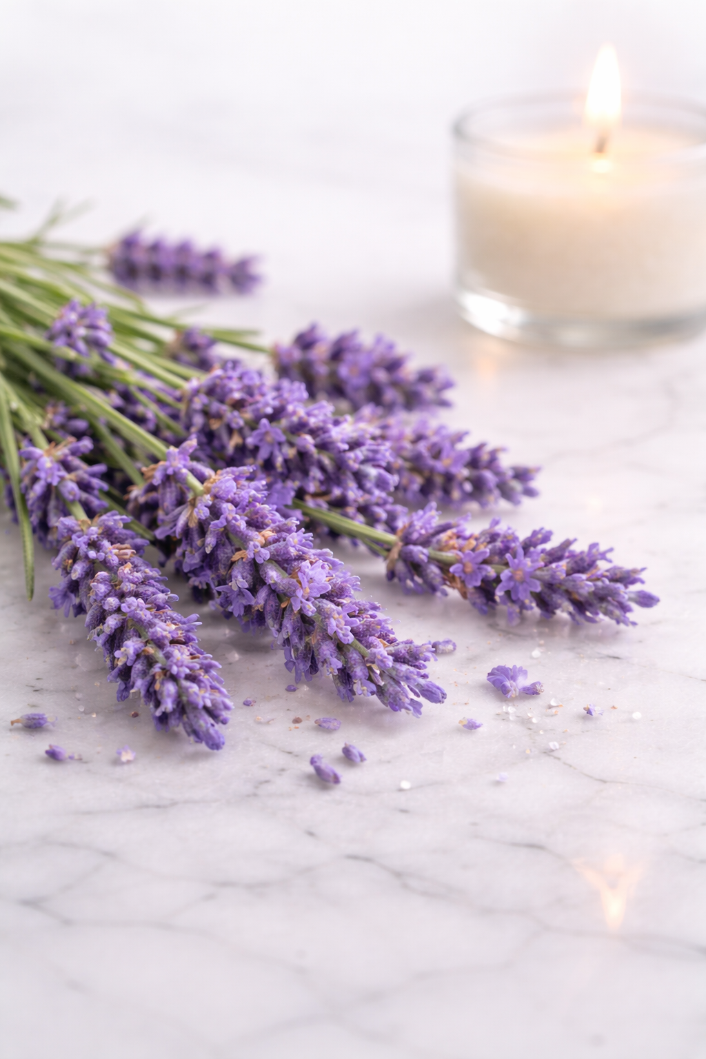 Fresh lavender on marble surface.png