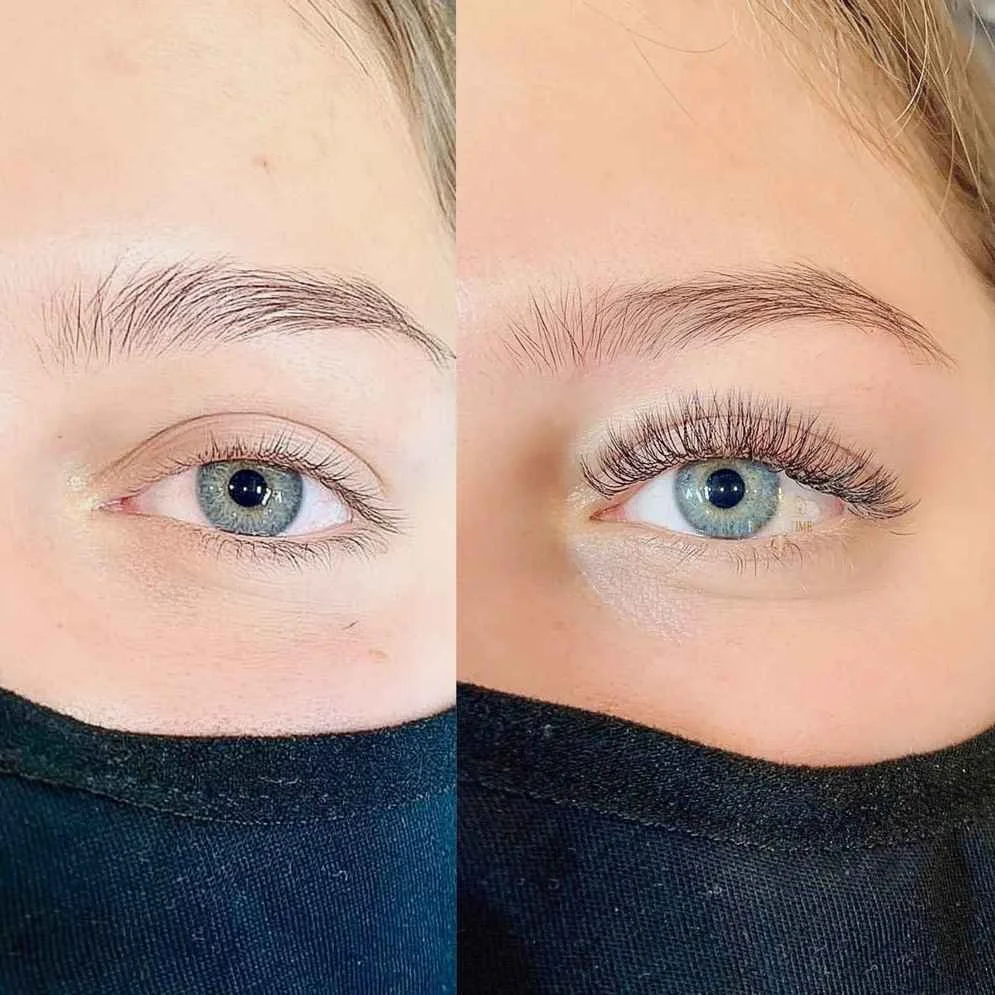Lash tint and lift