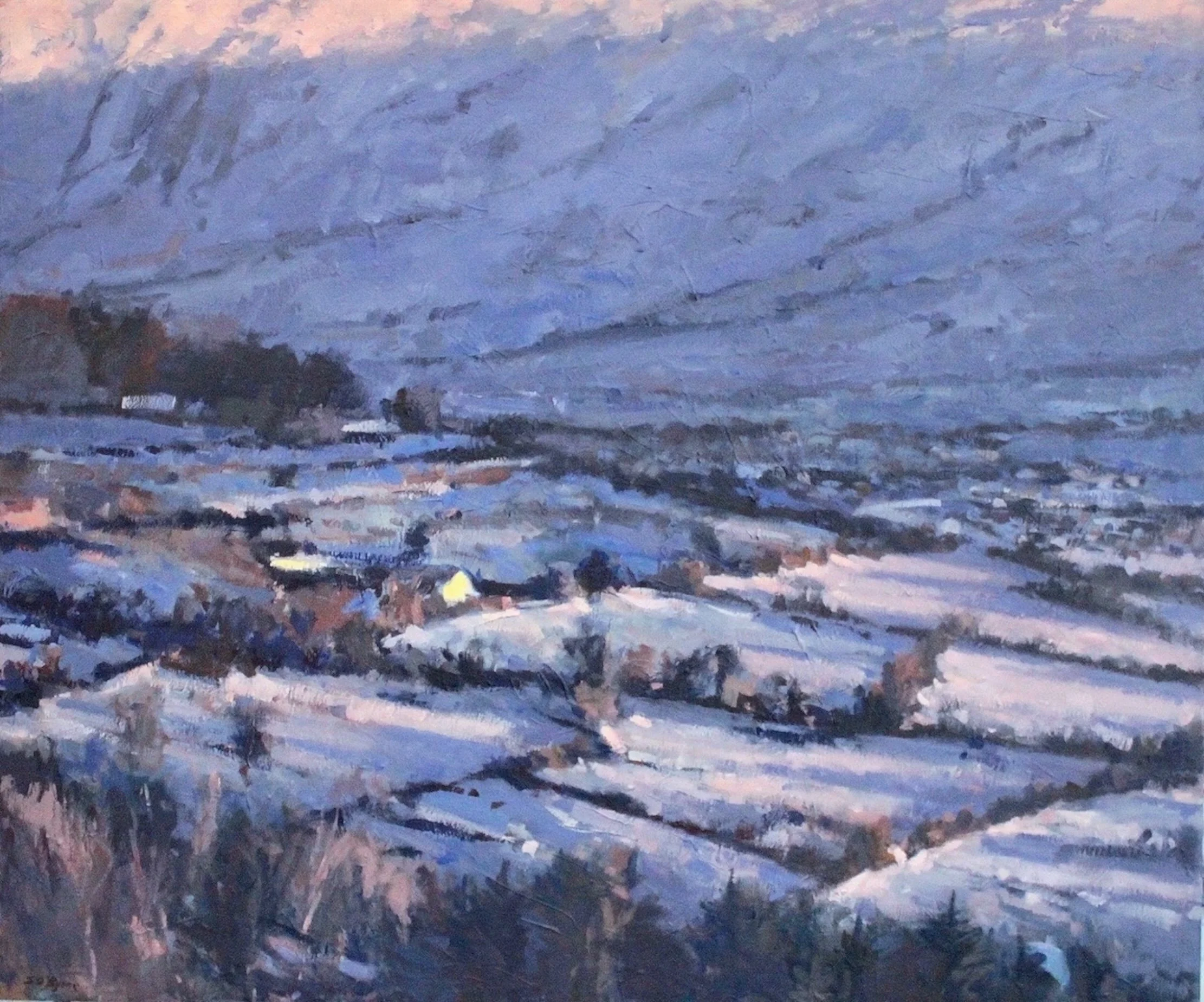Lacken, oil on canvas, 100 x 120cm, 2023