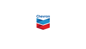 Chevron logo with blue and red V-shaped design