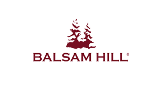 Balsam Hill logo with tree graphic