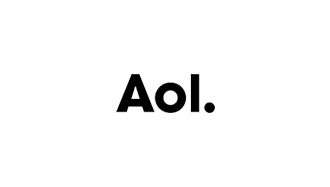 AOL logo with black text on white background