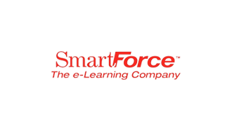SmartForce logo with slogan "The e-Learning Company"