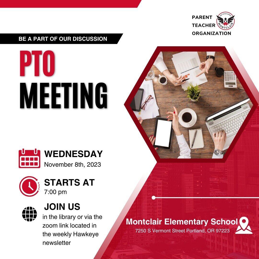 PTO meeting tonight!