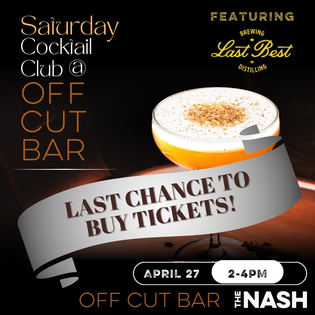 Only ✨8✨ tickets left for this weekend&rsquo;s Saturday Cocktail Club @ Off Cut Bar!

$75 gets you four curated cocktails, each individually paired with custom small bites from our world class culinary team! 

Guarantee your spot today by following t