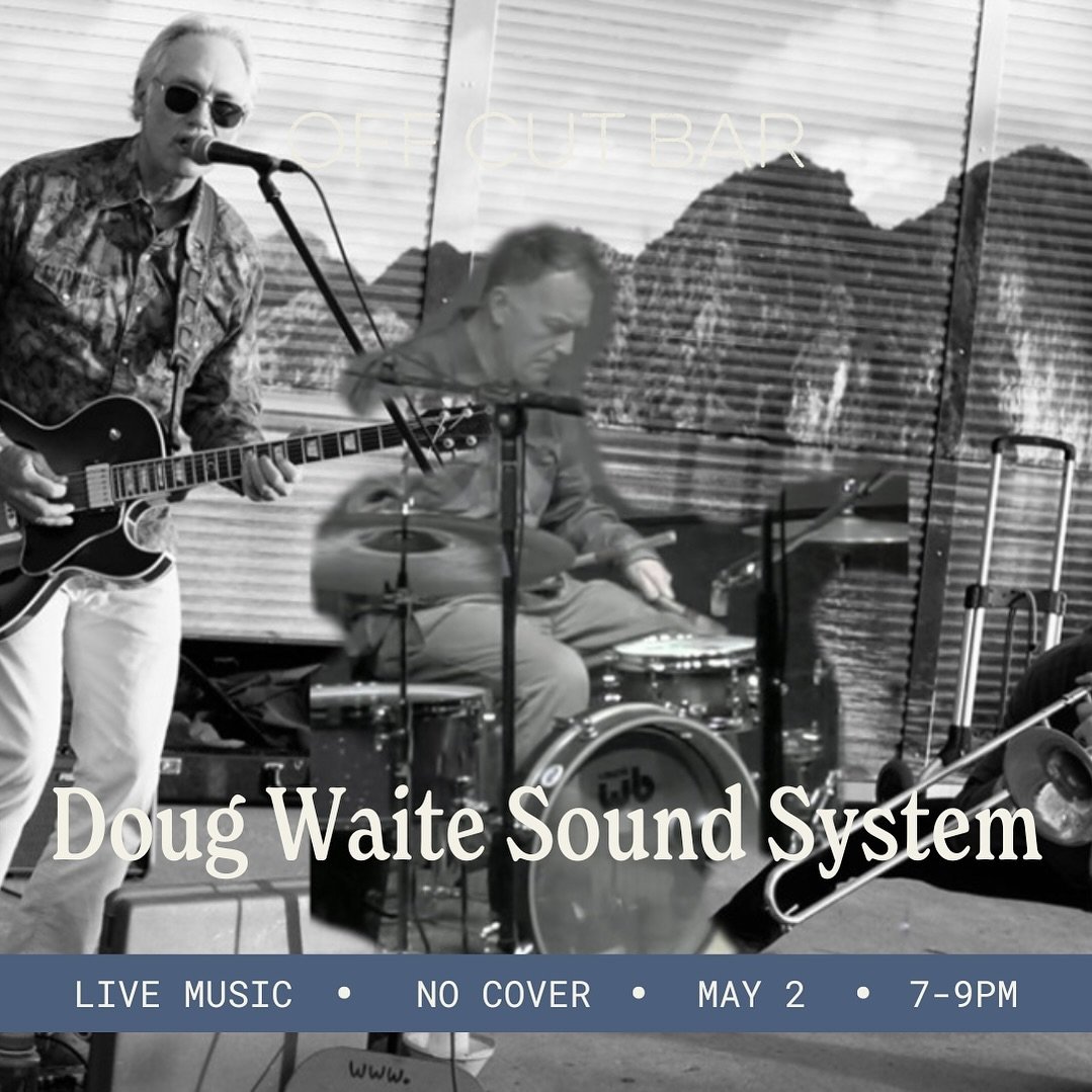 TONIGHT! Live at @thenashyyc&rsquo;s Off Cut Bar, we present the @dugwaite Sound System!

Don&rsquo;t let the rain &amp; sleet get you down - the surf rock stylings (with trombone!) of DWSS will transport you to sunnier days! 😎 

Catch them from 7-9
