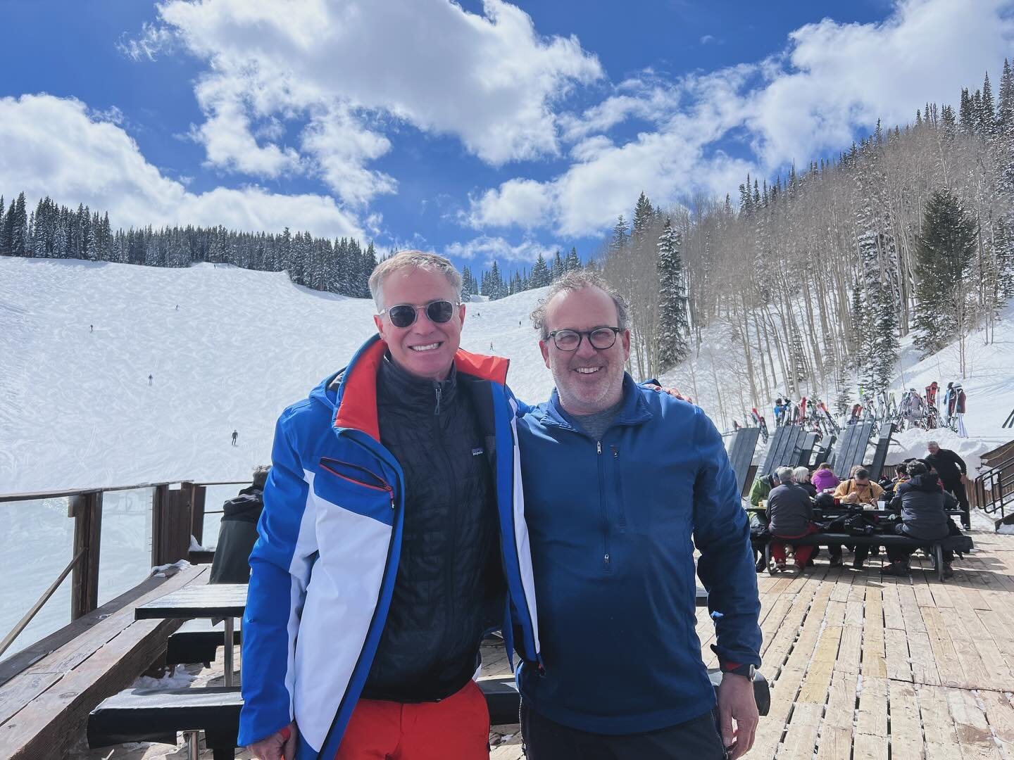 Epic day of skiing with @cliffsirlin2020 on #Ajax. Once we&rsquo;ve fulfilled our @startupwestport mission, I think Cliff would kill it as a mountain guide.