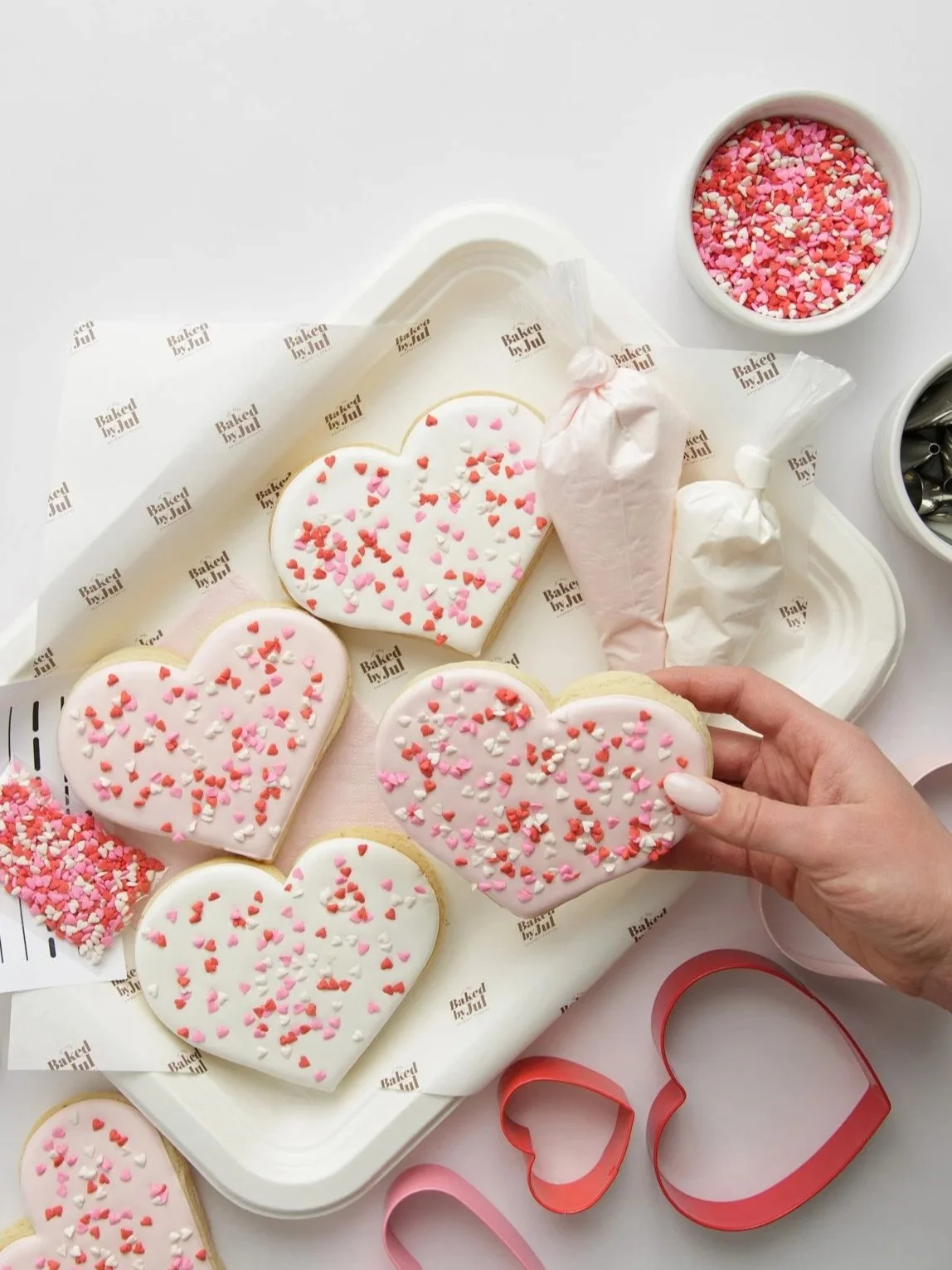 Valentine Heart Cookie Decorating Kit