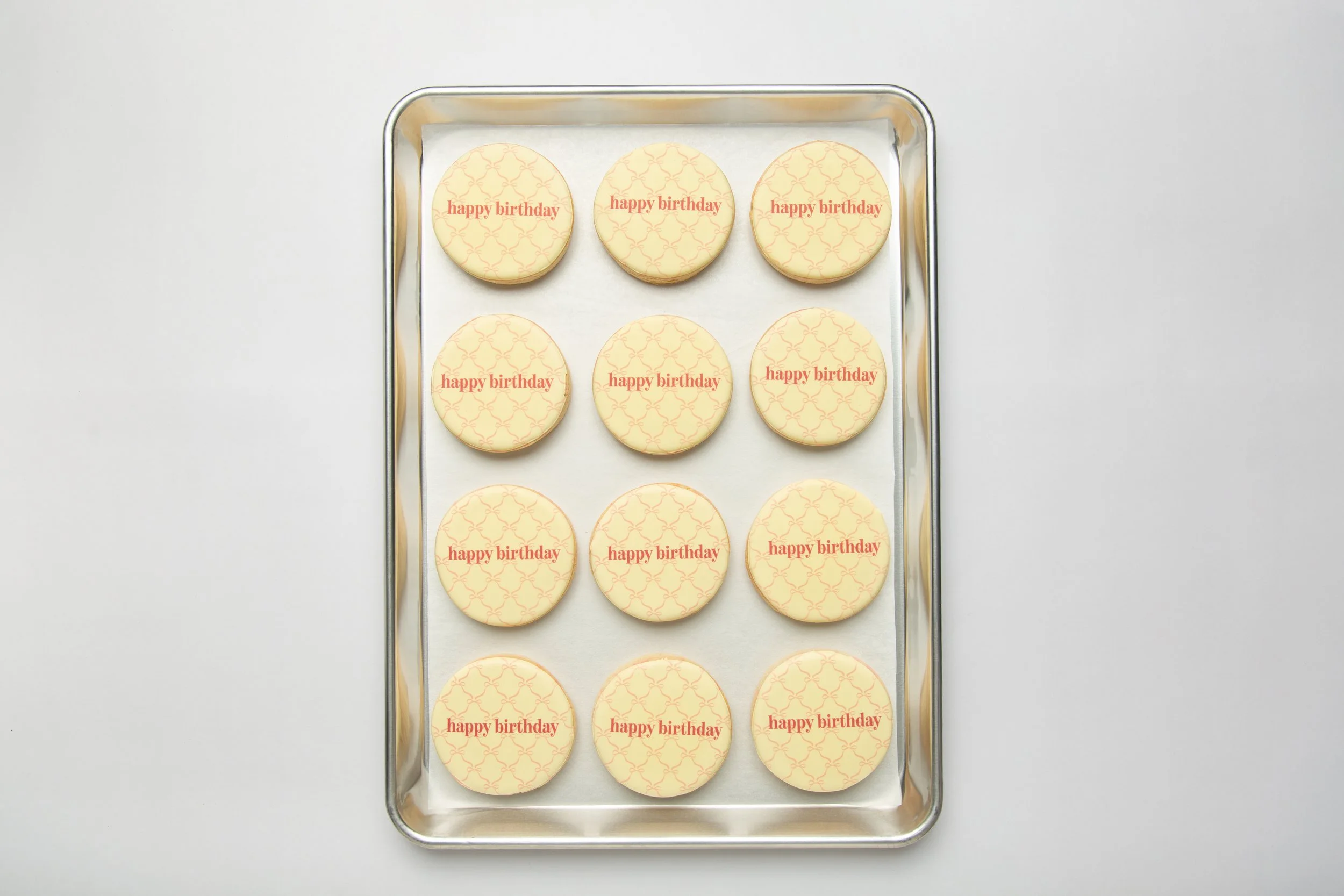 Cutesy Bow Personalized Cookies