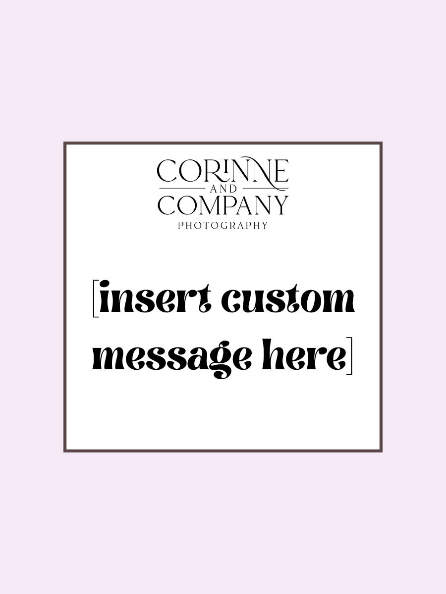 Corinne and Co. Custom Message Cookies