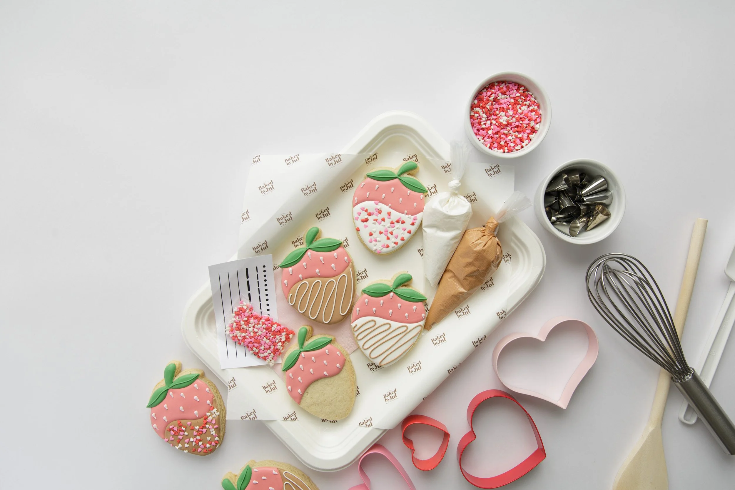 Chocolate Strawberry Cookie Decorating Kit