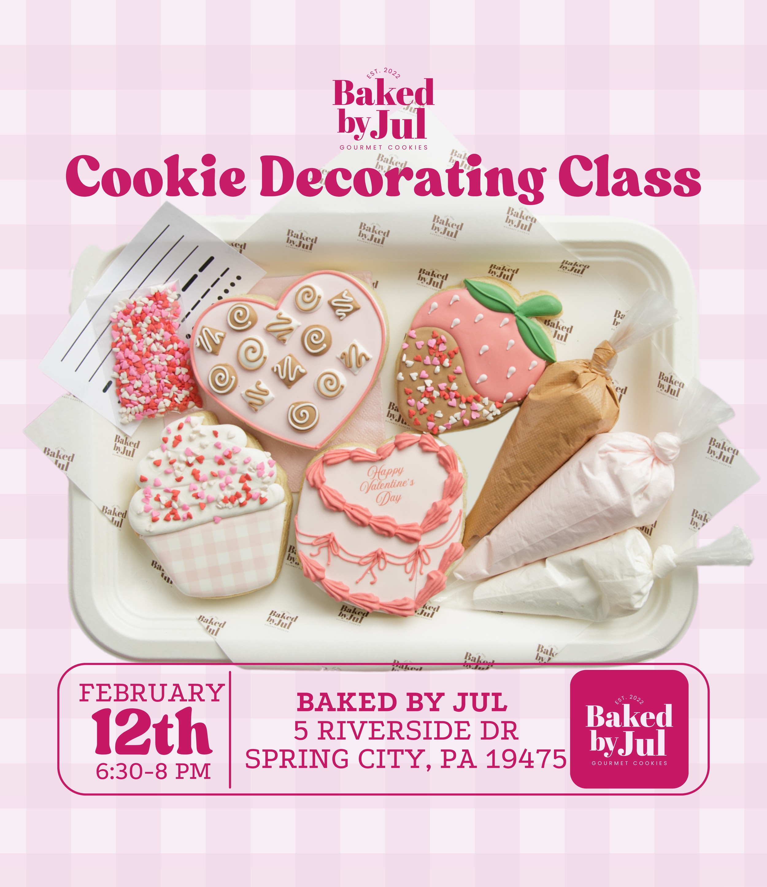 2/12 Valentine’s Treats Cookie Workshop (Spring City, PA)