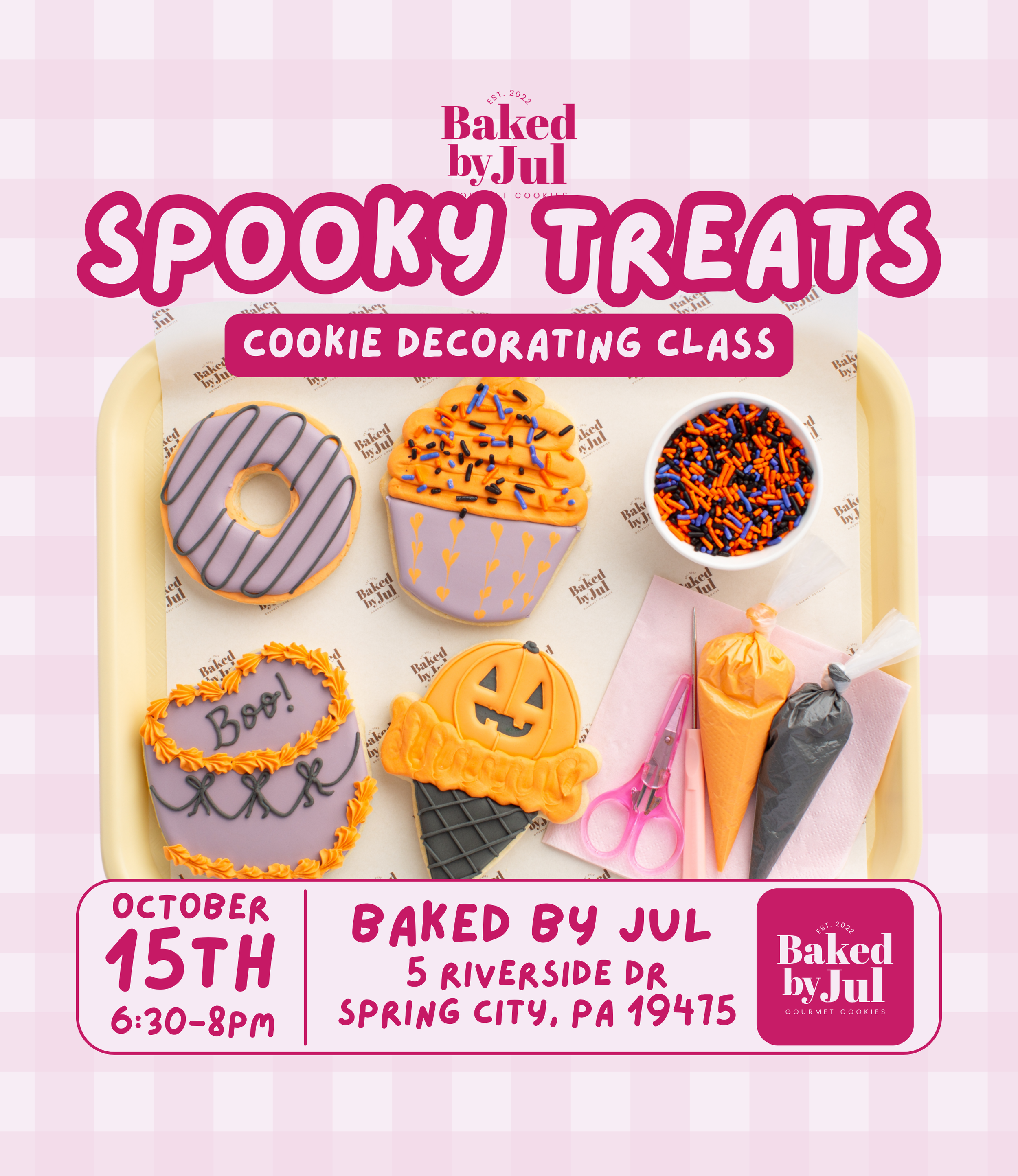 Spooky Treats Cookie Decorating Class | Spring City, PA | October 15th