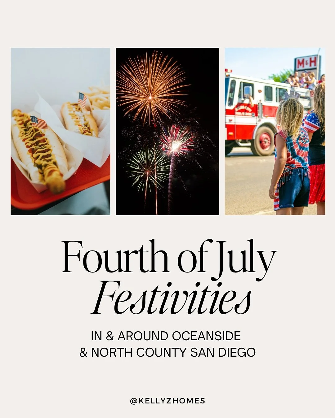 Hello friends &amp; Happy almost 4th of July! Sharing everything you need to celebrate the 4th in Oceanside &amp; North County this year! 🇺🇸
So much fun &amp; festivities happening! Hope you have a great one!!

#lifeinoceansideca #oceansidelife #oc